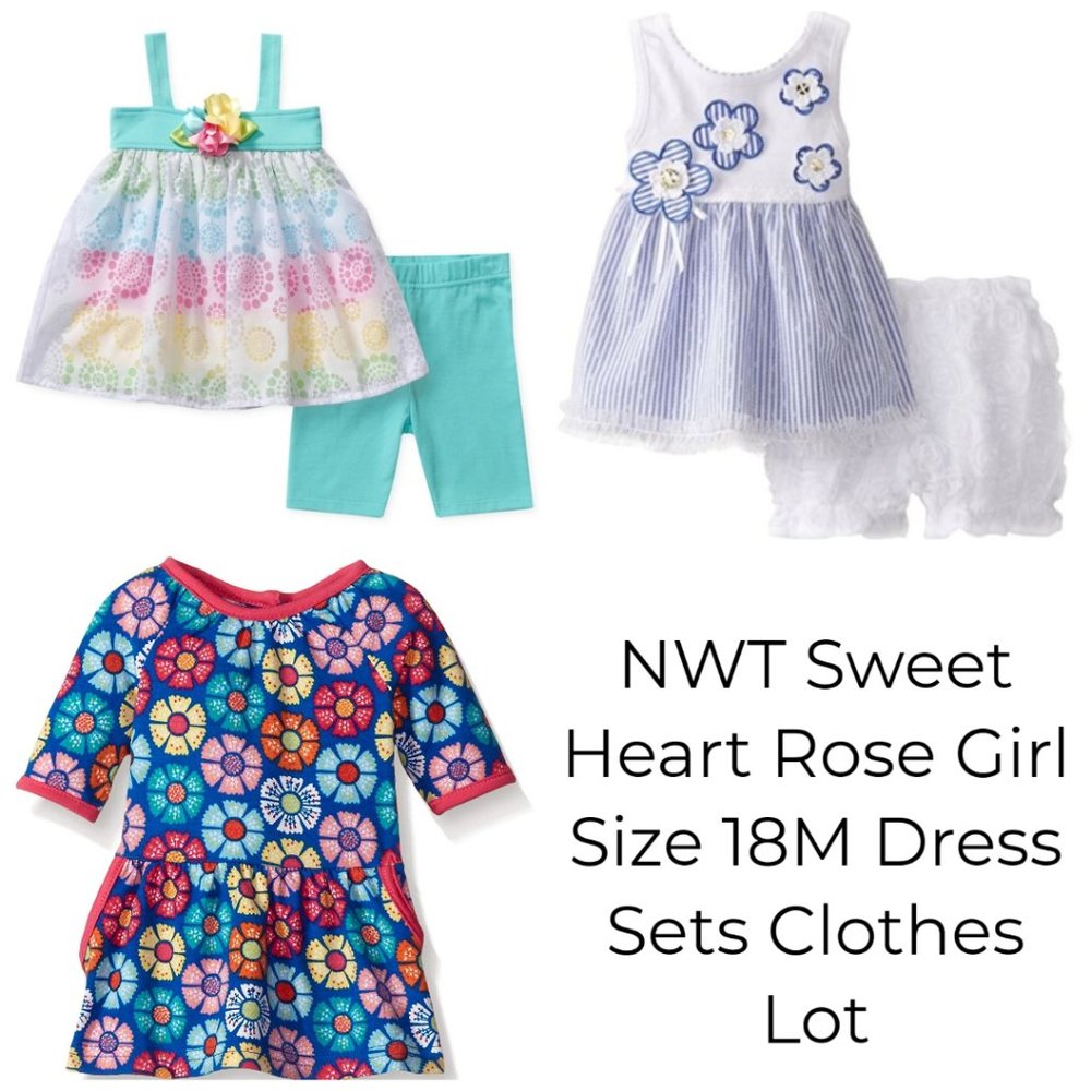 Sweet Heart RoseGirls Dress Summer Outfits size 18M Clothes Lot NWT‎